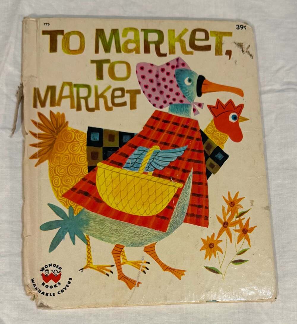 To Market, To Market Vintage Wonder Books Children's Book (1961)